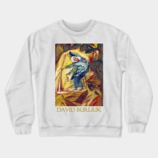 Fifty-Thousand Years Old Woman on Mars (1922) by Russian Futurist David Burliuk Crewneck Sweatshirt